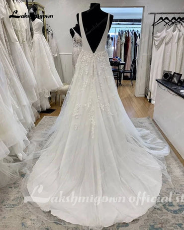 Roycebridal Tulle A Line Wedding Dress Beach Summer 2025 Abito Sposa Donna Elegant Bridal boho Gowns Lace Wedding Gown