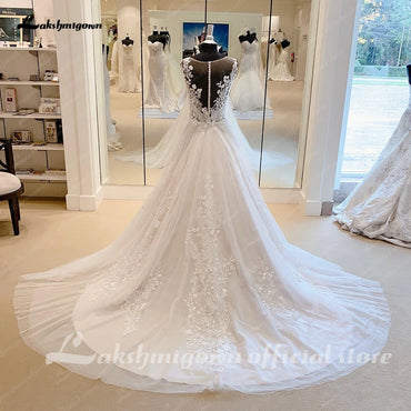 Roycebridal Boho Lace Appliques Wedding Dresses 2025  Civil Bridal Beach Wedding Gowns Vestidos de festa Party Gowns