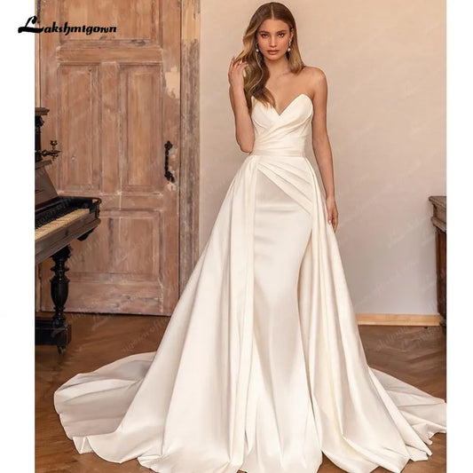 Roycebridal Roycebridal Ivory A Line Court Train Boho Wedding Dresses For Women 2025 Bridal Party Evening Gown Robe de mariee