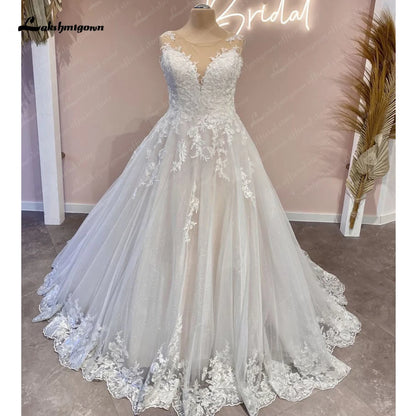 Roycebridal Princess Women Lace Boho Wedding Gowns 2025 Vestido De Noche Bridal Dress A Line Beach Bridal Dress Robe Mariage