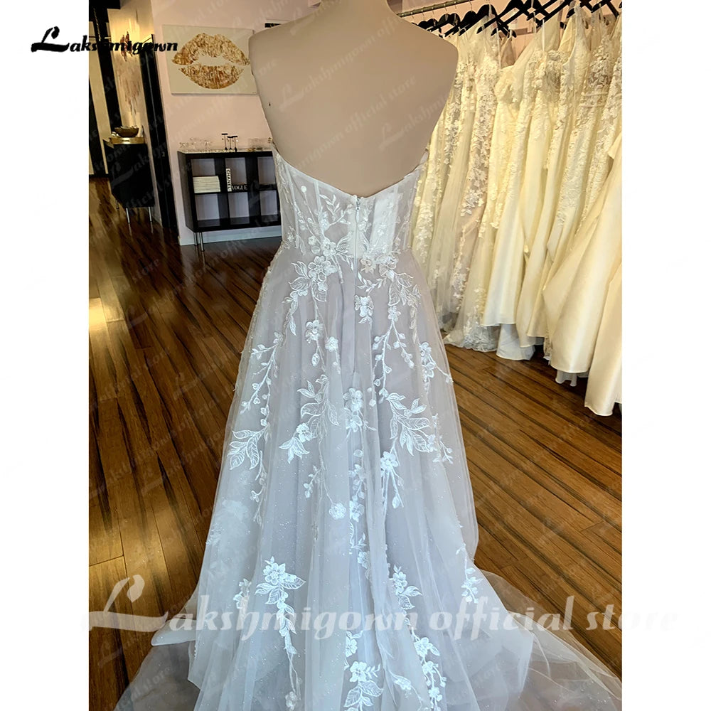 Roycebridal Lace Boho Wedding Dress For Women Brautkleid 2025  Sweetheart  Bridal Church Lace Wedding Gowns