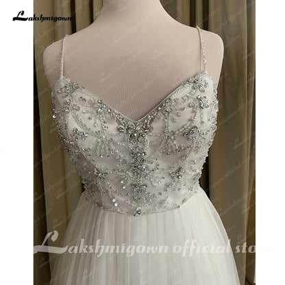 Roycebridal Boheme Chic BeadsWedding Dress 2025 Elegant Bridal Country Princess Wedding Gowns Open Back Brautkleid