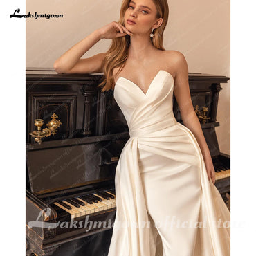 Roycebridal Roycebridal Ivory A Line Court Train Boho Wedding Dresses For Women 2025 Bridal Party Evening Gown Robe de mariee