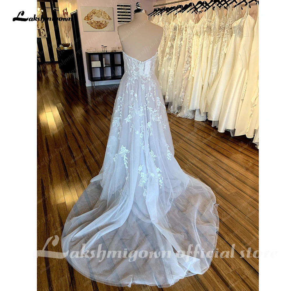 Roycebridal Lace Boho Wedding Dress For Women Brautkleid 2025  Sweetheart  Bridal Church Lace Wedding Gowns