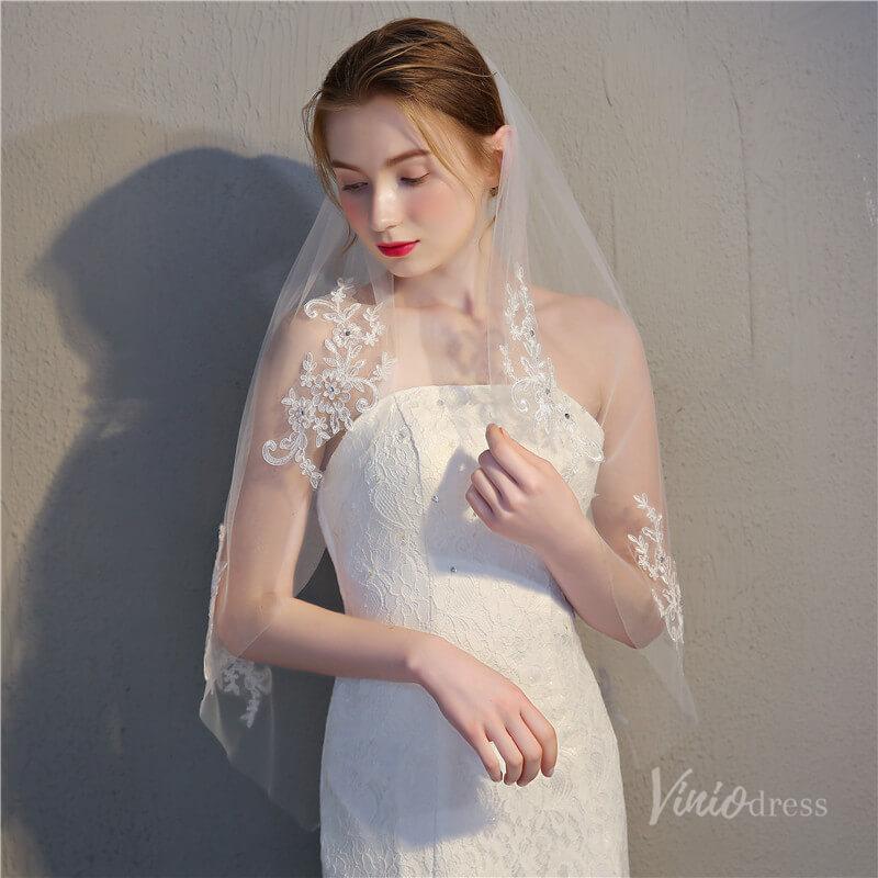 Simple 1 Tier Veil Viniodress TS17151-Veils-Viniodress-Ivory-Viniodress