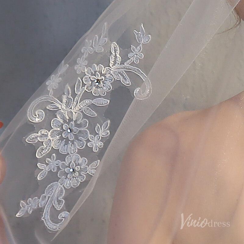 Simple 1 Tier Veil Viniodress TS17151-Veils-Viniodress-Ivory-Viniodress