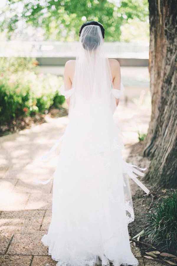 Simple Chiffon Off-the-Shoulder Beach Wedding Dresses, Bridal Dresses, MW699 | wedding gown | wedding dresses online | vintage wedding dresses | www.musebridals.com