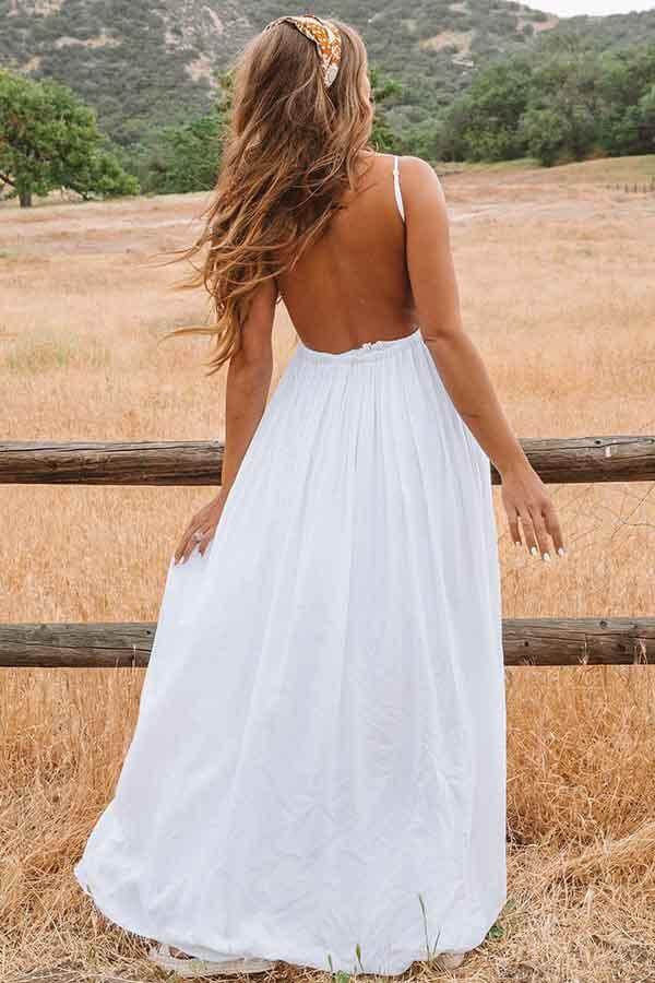 Simple White Lace A-line Plus Size Beach Wedding Dresses, Bridal Dresses, MW553 | cheap lace wedding dress | bridal gowns | beach wedding dresses | www.musebridals.com