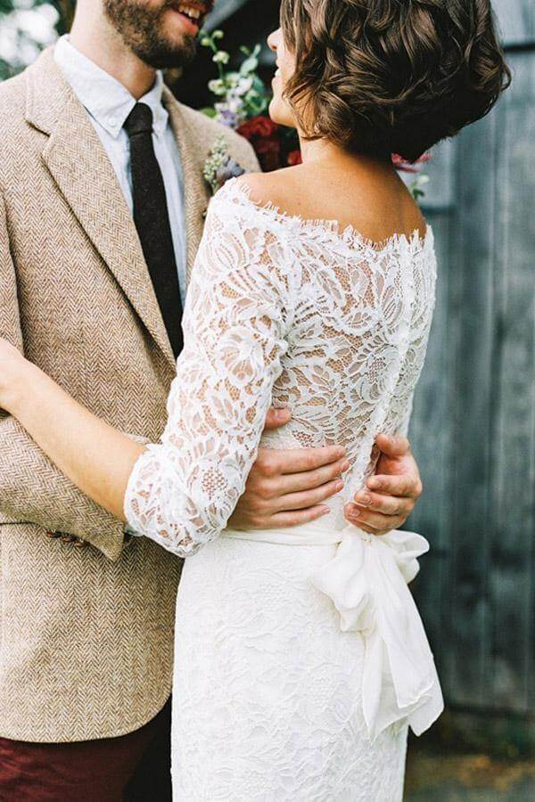 cheap lace wedding dresses | long sleeves wedding dresses | bridal outfit | bridal gown | Musebridals