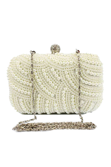 Amazing Pearl With Crystal/Rhinestone Chain Clutches