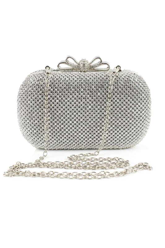 Beautiful Metal With Crystal/Rhinestone Adjustable Bridal Purse