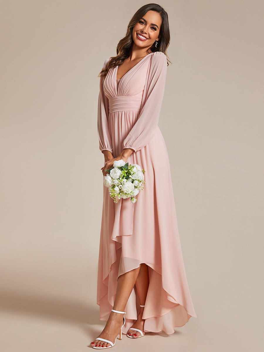 Belindy chiffon long sleeve mother of the bride dress - Bay Bridal and Ball Gowns