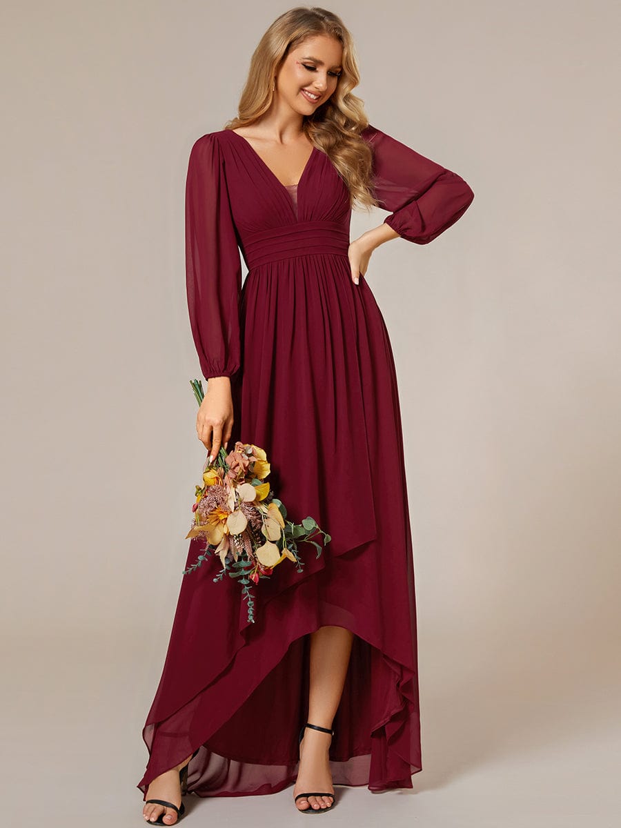 Belindy chiffon long sleeve mother of the bride dress - Bay Bridal and Ball Gowns