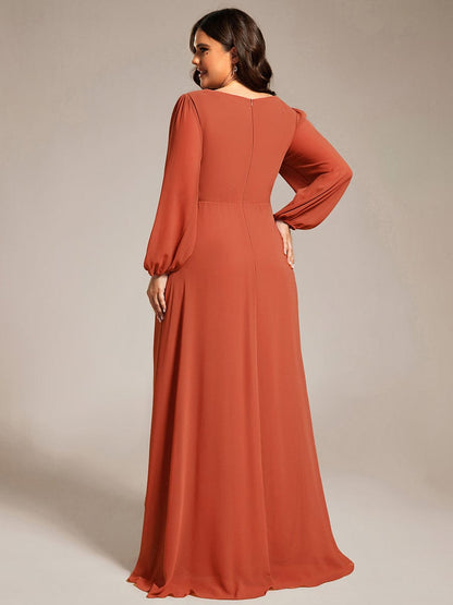 Belindy chiffon long sleeve mother of the bride dress - Bay Bridal and Ball Gowns