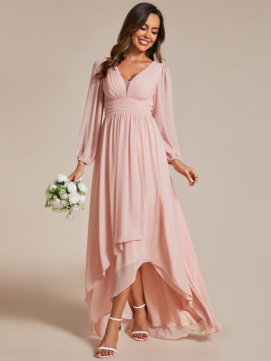 Belindy chiffon long sleeve mother of the bride dress - Bay Bridal and Ball Gowns