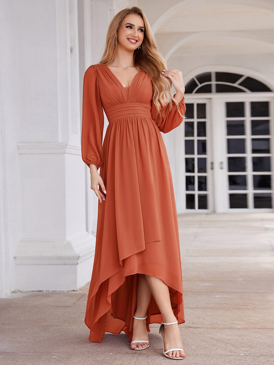 Belindy chiffon long sleeve mother of the bride dress - Bay Bridal and Ball Gowns