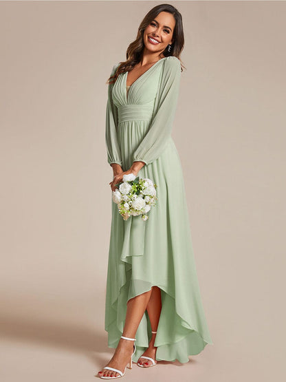 Belindy chiffon long sleeve mother of the bride dress - Bay Bridal and Ball Gowns