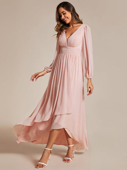 Belindy chiffon long sleeve mother of the bride dress - Bay Bridal and Ball Gowns