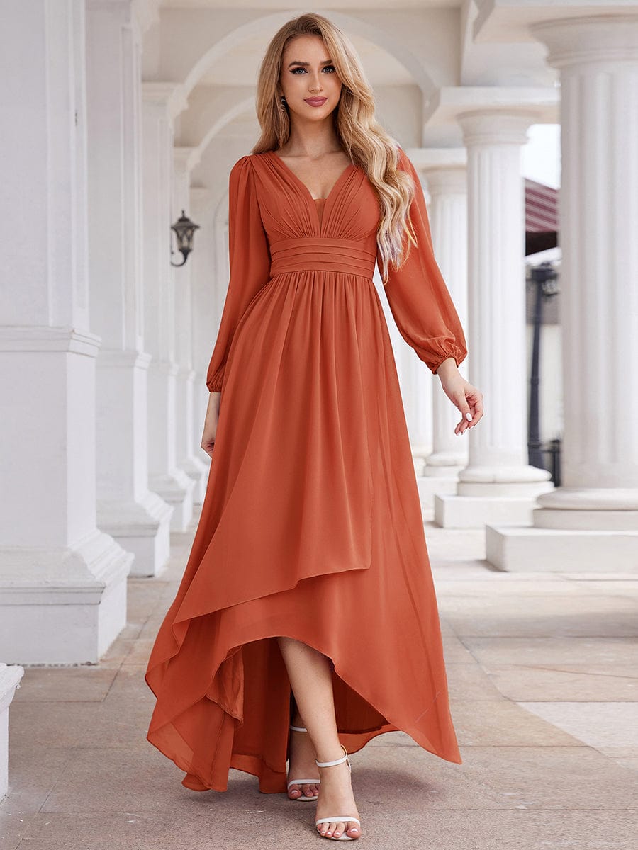 Belindy chiffon long sleeve mother of the bride dress - Bay Bridal and Ball Gowns