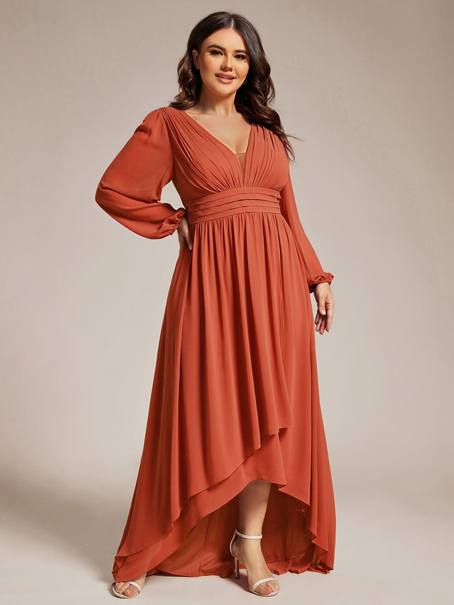 Belindy chiffon long sleeve mother of the bride dress - Bay Bridal and Ball Gowns