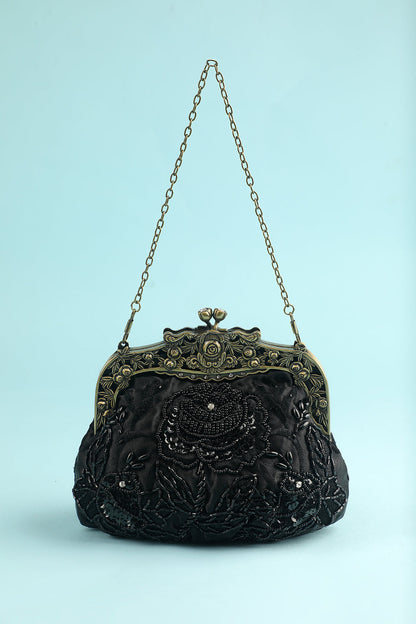 Roycebridal Black Party Handbag