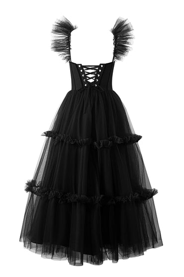 Roycebridal Katalina |A-Line Corset Ruffled Tulle Prom Dress