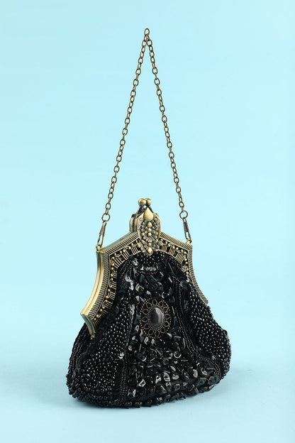 Roycebridal Black Vintage Evening Bag