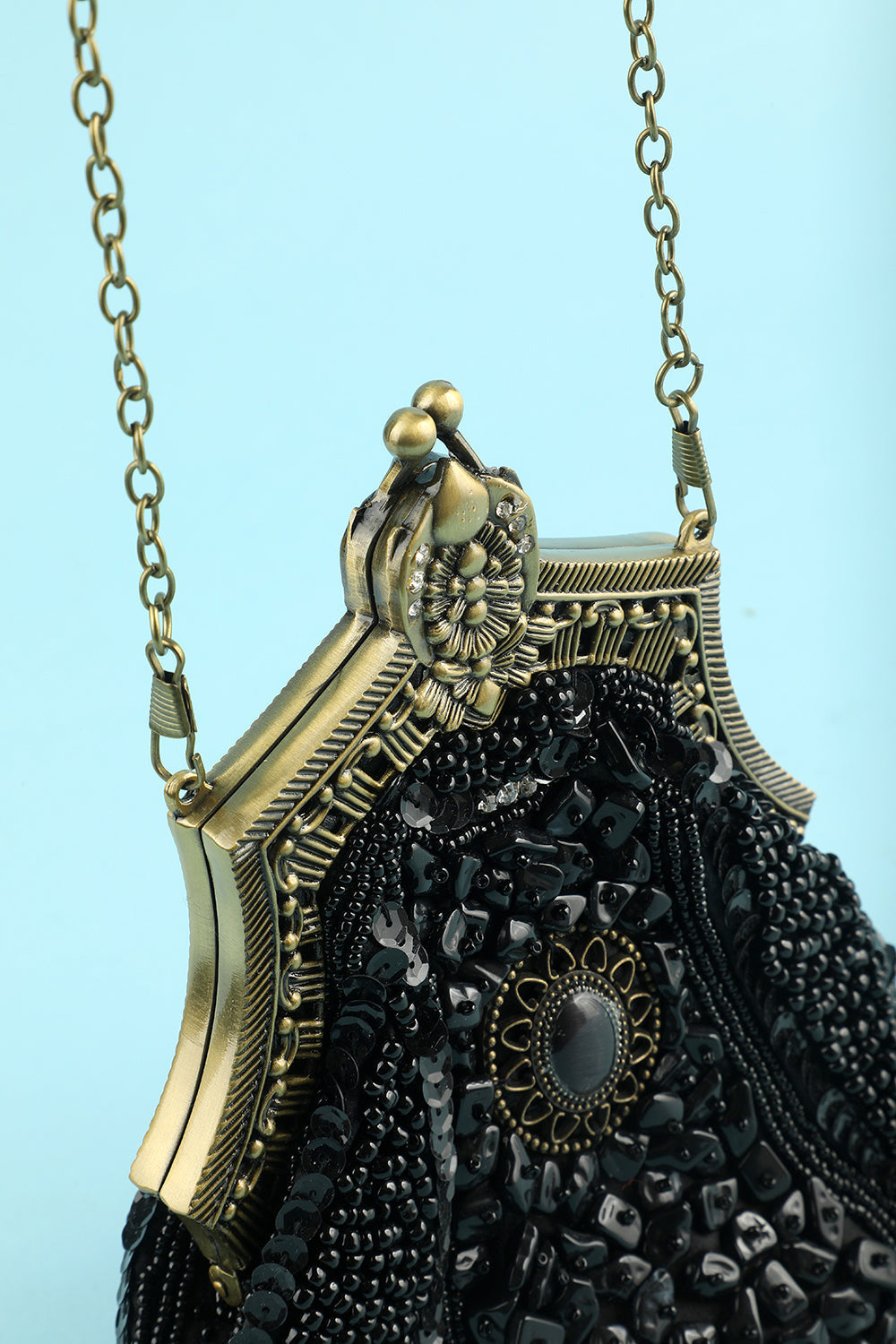 Roycebridal Black Vintage Evening Bag