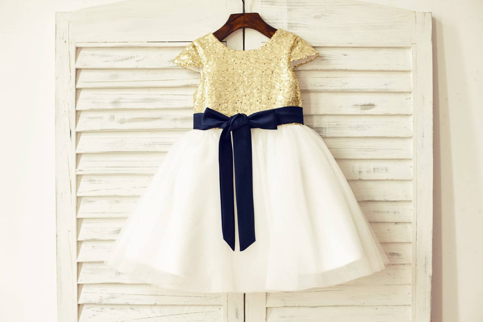 Cap Sleeves Blush Pink Sequin Ivory Tulle Flower Girl Dress 