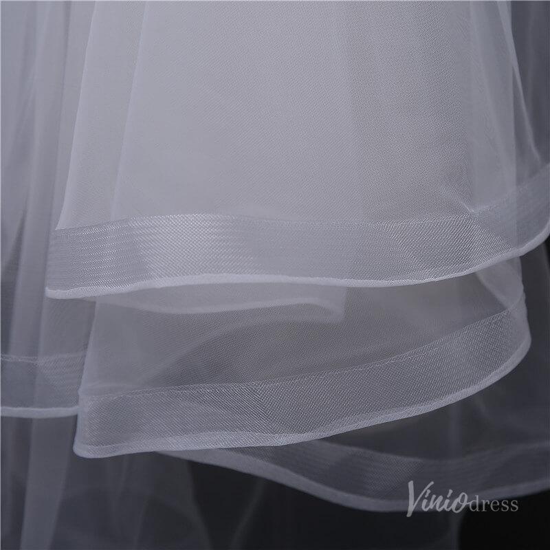 Cheap 2 Tier Short Blusher Veil Viniodress TS17133-Veils-Viniodress-Viniodress