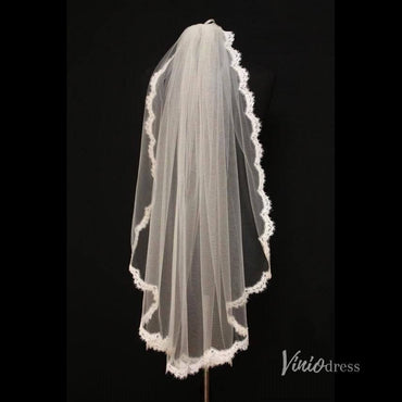 Classic One Tier Short Mantilla Veil Viniodress-Veils-Viniodress-Viniodress