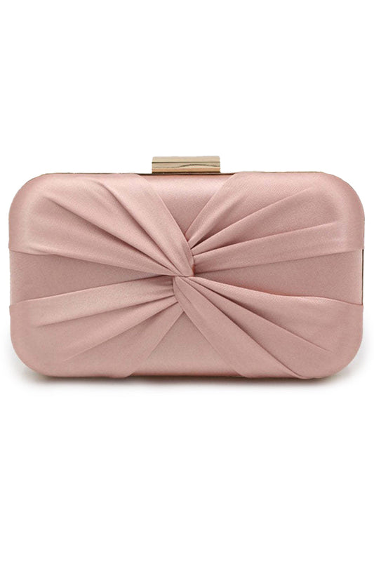 Classic Silk-Like Closure Clutch Purse