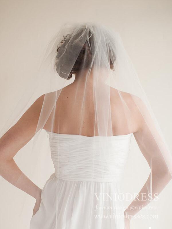 Classic Simple Cathedral Veil AC1214-Veils-Viniodress-Viniodress