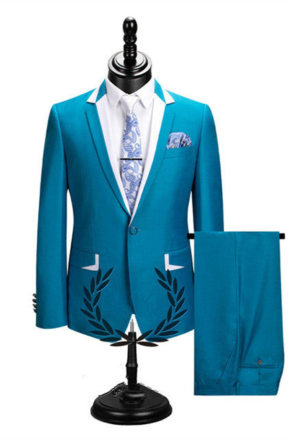 Classy Notched Lapel Best Fitted Men Suits for Prom-showprettydress