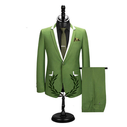 Classy Slim Fit Notched Lapel Men's Prom Suits-showprettydress