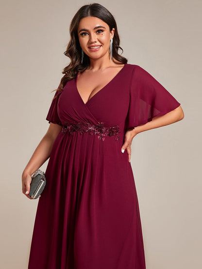 Corrieanne midi Mother of the bride/groom dress in burgundy s8 Express NZ wide - Bay Bridal and Ball Gowns