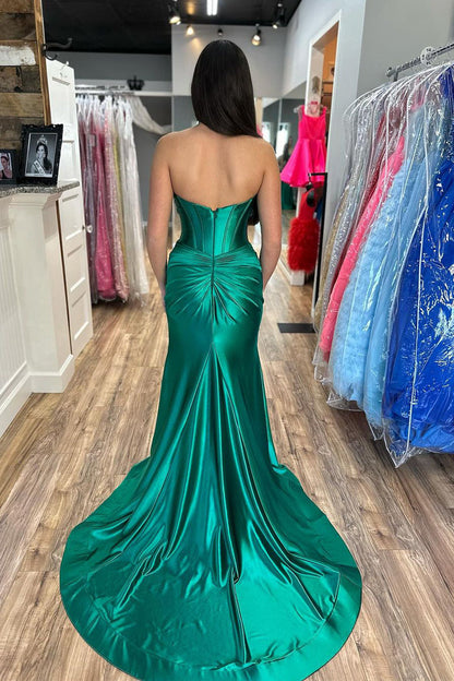 Roycebridal Brylee| Sweetheart Satin Mermaid Long Prom Dress