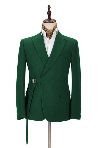 Elegant Green Slim Fit Fashion Men Suits Online for Prom-showprettydress