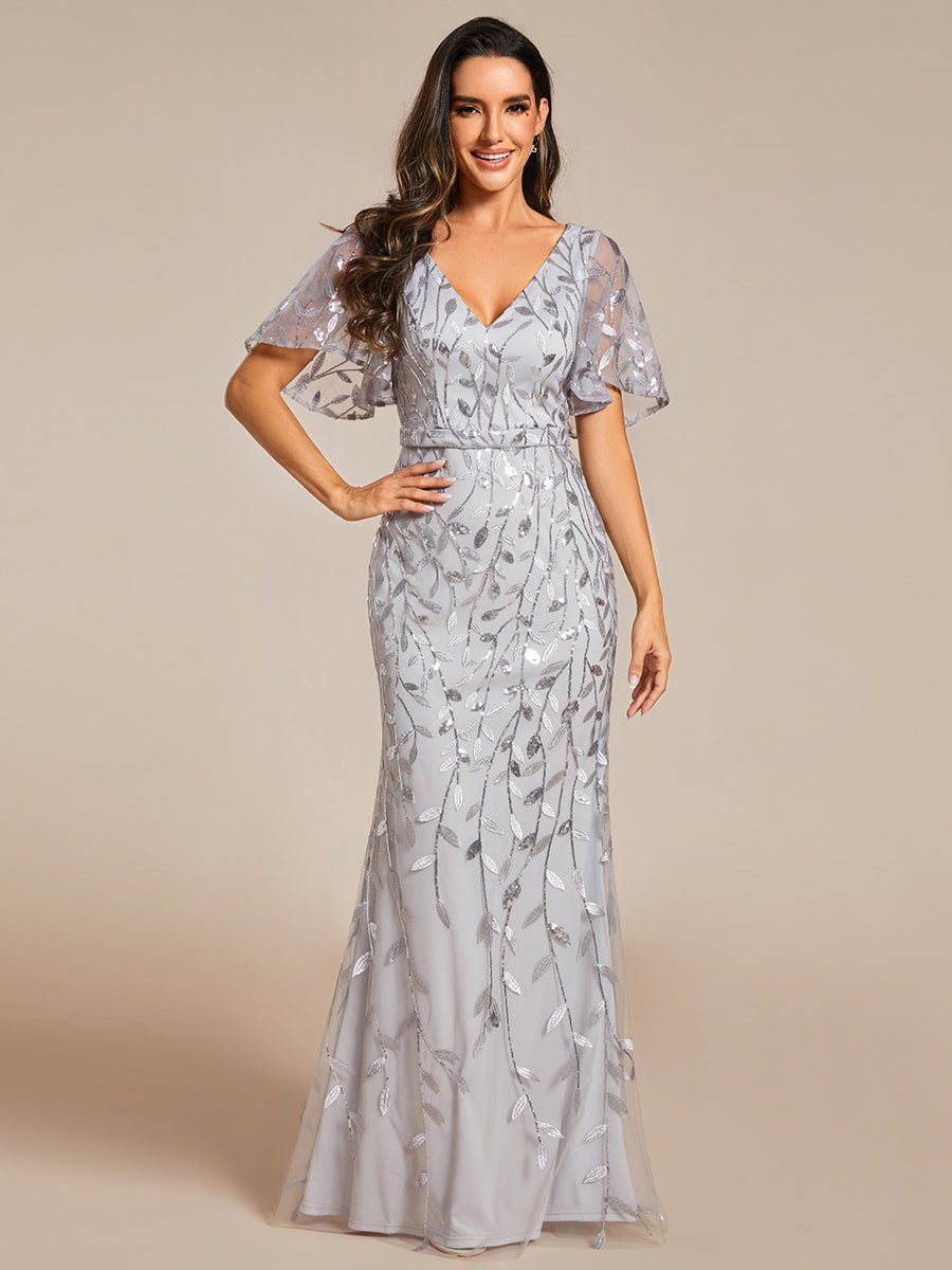 Eliza tulle sleeve mother of bride or bridesmaid dress in more colors - Bay Bridal and Ball Gowns