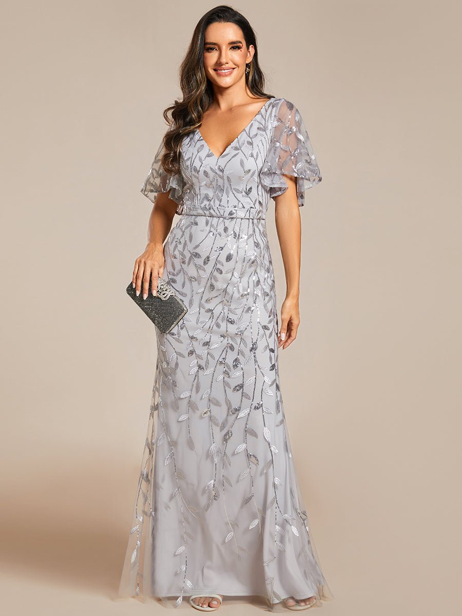 Eliza tulle sleeve mother of bride or bridesmaid dress in more colors - Bay Bridal and Ball Gowns