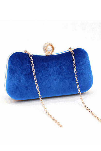 Roycebridal Eye-Catching Imitation Velvet Chain Clutch Bag