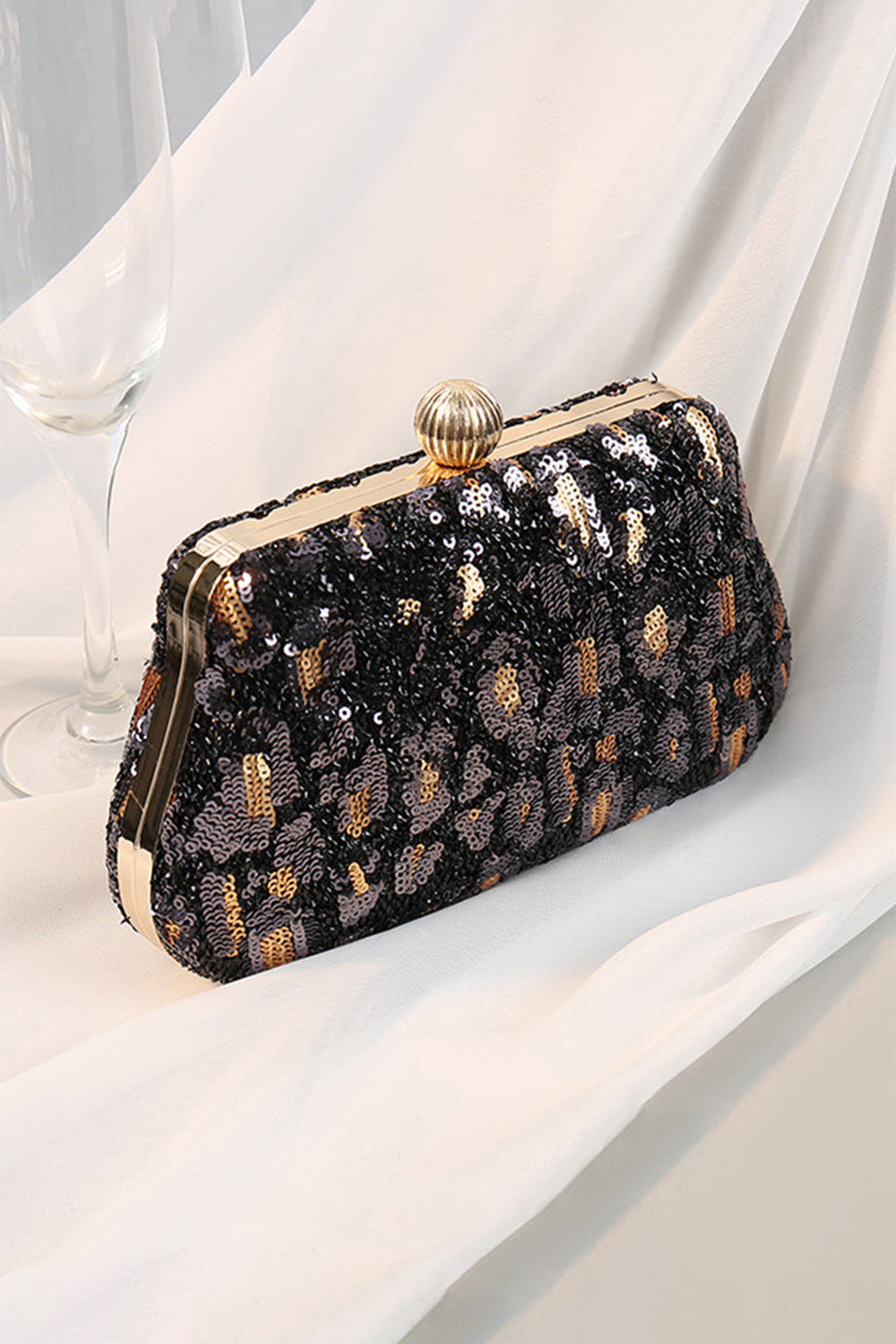 Roycebridal Eye-Catching Leopard Clutch Bag