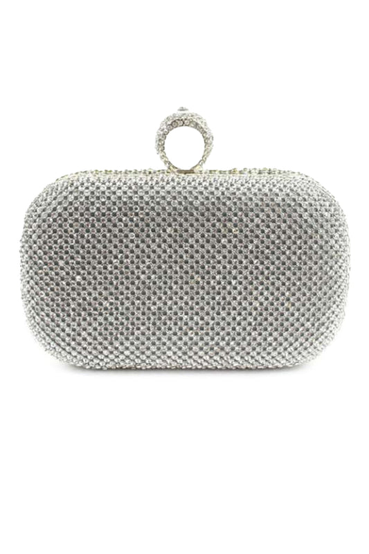 Fascinating Rhinestone With Glitter Adjustable Clutches