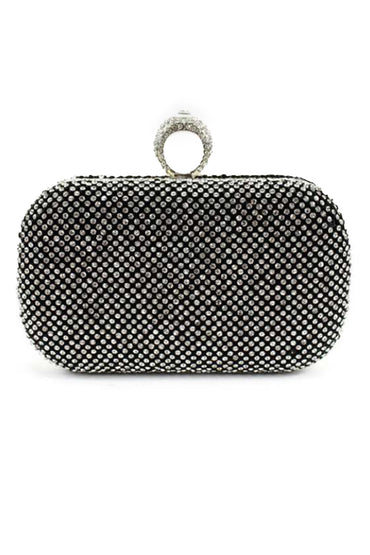 Fascinating Rhinestone With Glitter Adjustable Clutches