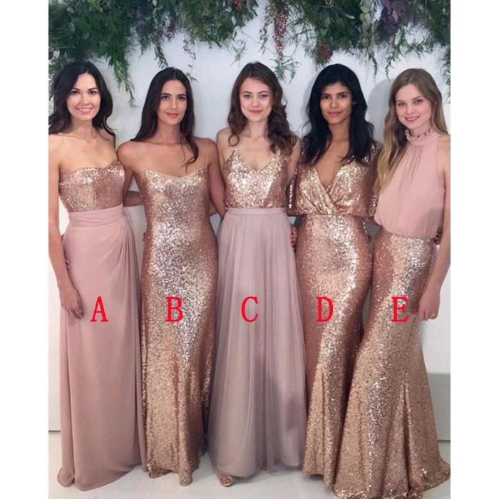 Sequin Chiffon Bridesmaid Dresses