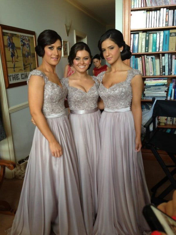 Silver Bridesmaid Dresses