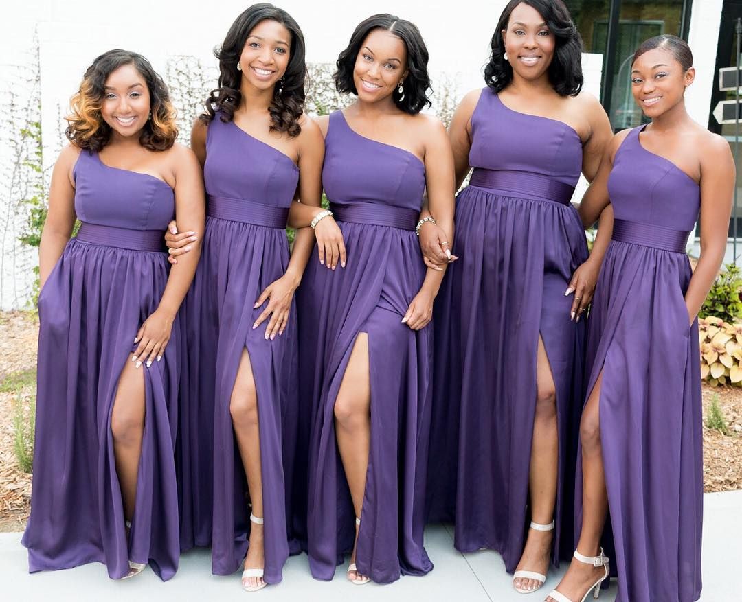 purple bridesmaid dresses