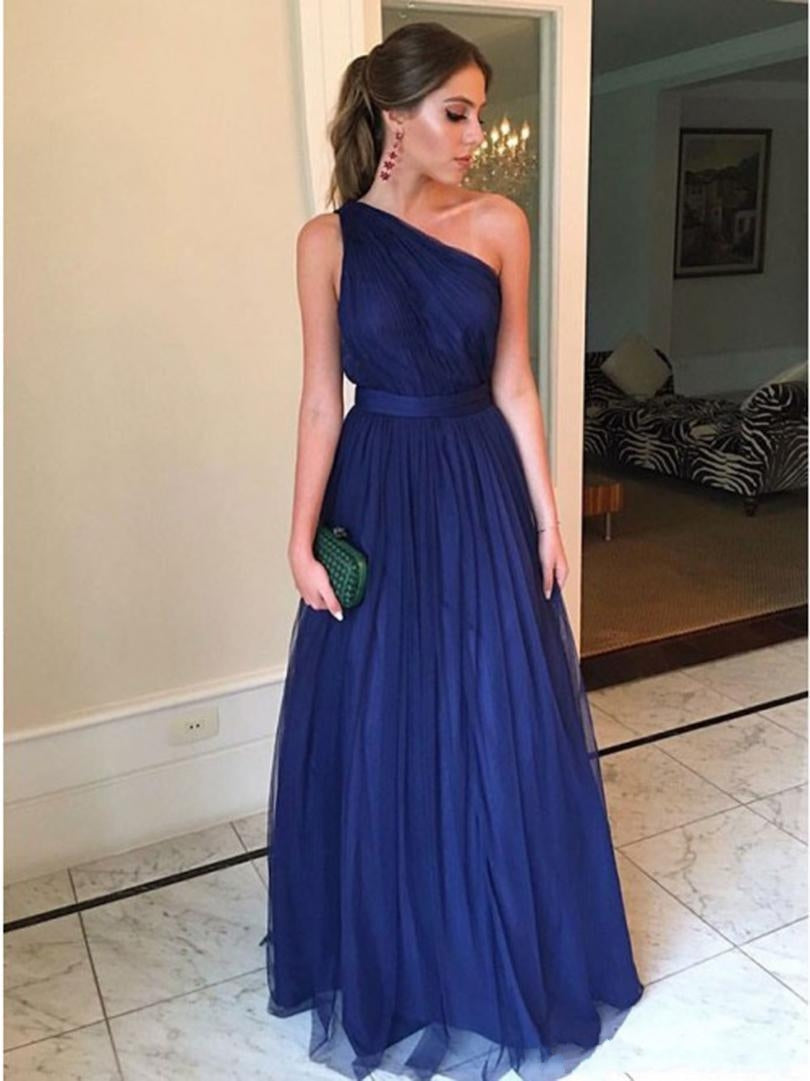 royal blue prom dress