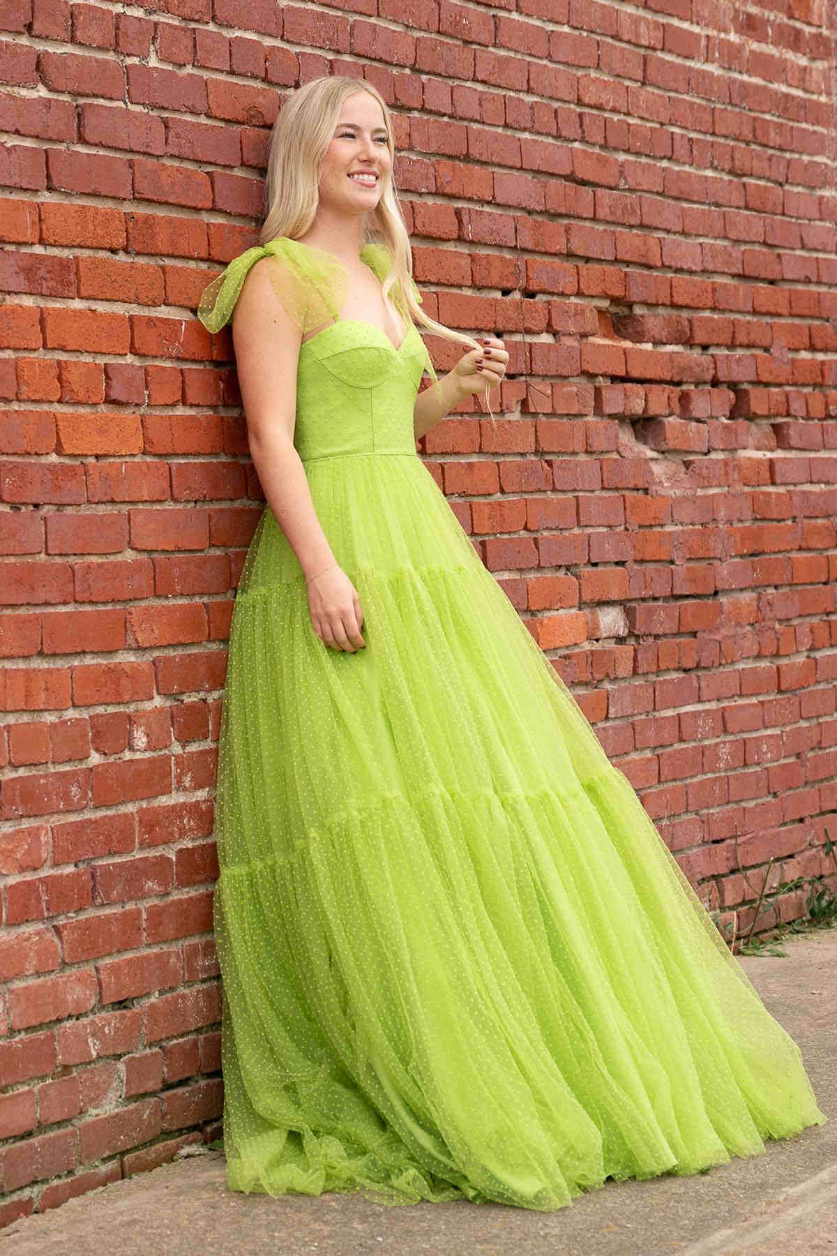 Roycebridal Skyler |A-line Sweetheart Dot Tulle Prom Dress