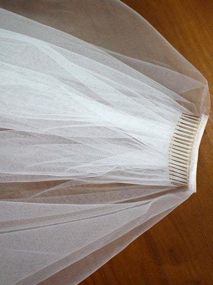 Roycebridal Ivory Tulle Wedding Veils Bridal Cathedral Veil